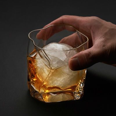Whisky Glass With Ice Ball Mold Bar Japanese Old Fashioned Wine Glassware Crystal Whiskey Tumbler Vodka Cup Gifts Dropshipping