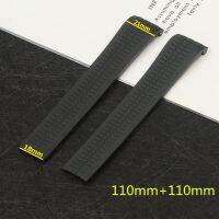 2021 New Arrivals Top Brand Quality Soft Silicone Green Rubber Watchband 21mm For Pate Strap for Belt 5164a 5167a-001by Hs2023