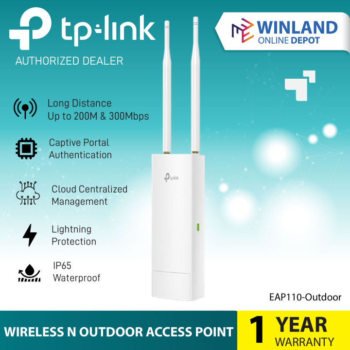 TP-Link by Winland Omada EAP110-Outdoor 300Mbps Wireless N Outdoor ...