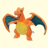 28ซม. ส้มขนาดใหญ่ Charizard วิวัฒนาการครั้งที่สองมังกรไฟตุ๊กตาอนิเมะ Pokemon Flying Type สัตว์ยัดไส้ของเล่นสำหรับเด็ก