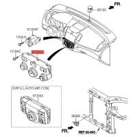 97250-1X510 Car Air Conditioning Switch Panel Making A/C Adjustment Knob for Kia Forte Cerato 2014-2016