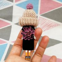 ✐❏☁  Jewelry Badges Fashion Brooches for Woman Wool Hat Pins on backpack Gifts Clothing Accessories