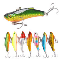 การสั่นสะเทือน7ซม. 18G Lipless ฤดูหนาว Rattlin Wobbler Sinking ตกปลา Crankbaits Vib Hard Baits Wobblers Crankbait Sea Fishing Lure