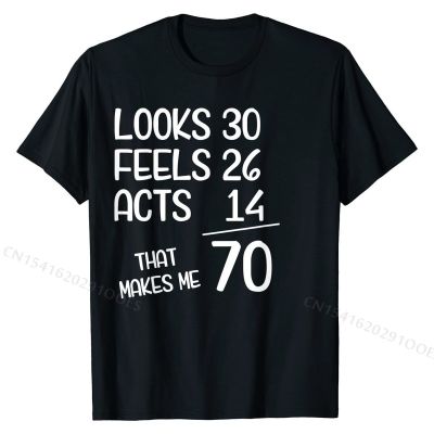 Funny 70th Birthday Gift 70 Years old Born in 1950 T-Shirt Leisure Tops &amp; Tees Cotton Men T Shirt Leisure High Quality