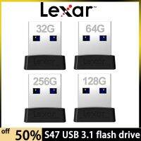 Lexar-Unidad Flash USB S47ของแท้หน่วยความจำ USB 100% 3,0 GB, Máxima Velocidad De Lectura, 128เมกะไบต์/วินาที,Mini Disco U, 32GB, 64GB,