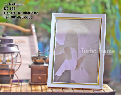 Turbo Frame กรอบรูปสีขาว ดำ ขนาด 8x10 A4 8x12 10x12 นิ้ว