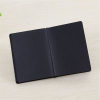 All Black Paper Blank Inner Page Portable Small Pocket Notebook Sketchbook Stationery Gift Hardcover Notepad A5 A6 SIZE