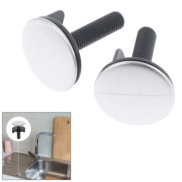 HITN 2pc Kitchen Sink Hole Cover Faucet Hole Cover Kitchen Sink Tap