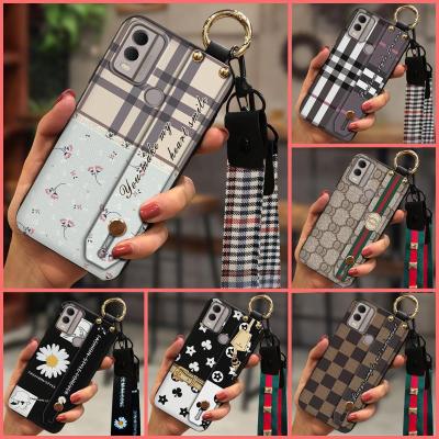 Silicone Fashion Design Phone Case For Nokia C22 Waterproof Shockproof Wristband Dirt-resistant Luxury Back Cover ring