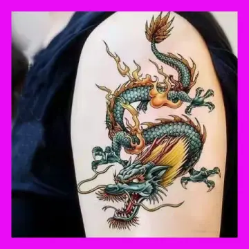 Buy SIMPLY INKED Tribal Dragon Temporary Tattoo, Designer Tattoo for all  (Tribal Dragon Tattoo) Pack of 2 Online at Best Prices in India - JioMart.