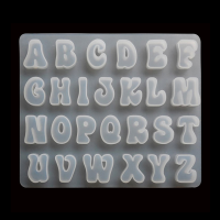 ✨อาบูเลีย✨พิมพ์ทำเค้กซิลิโคน26เครื่องทำขนมช็อคโกแลตอักษรตัวอักษรอังกฤษน้ำแข็งก้อน