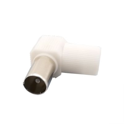 5/10Pcs Right Angle 90 Degree TV Aerial RF Coaxial Connectors TV Male Plug Antenna Adapter White Replacement Parts