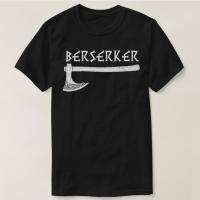 เสื้อยืดผ้าฝ้ายแขนสั้น Berserker Ax Vi King Warrior Men เสื้อยืดแบรนด์ตลกสำหรับผู้ชายท็อปส์ซูคอรอบใหม่สำหรับฤดูร้อน Xs-3xl