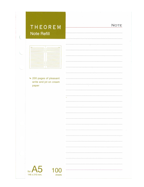 theorem-note-refill-diary-a5-เนื้อในไดอารี่-แบบเติม-มีเส้น