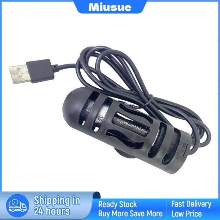 Miusue Mini Aquarium Heater Fish Tank Heater Intelligent 5V USB Powered
