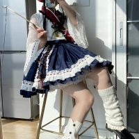 2023 กระโปรงโลลิต้าครบชุดน่ารัก lolita เป็ดหิมะขาวสไตล์ญี่ปุ่น OP ชุดกระโปรงทอด