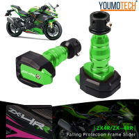 สไลเดอร์กรอบป้องกันรถมอเตอร์ไซค์สำหรับคาวาซากินินจา ZX-4RR Zx4rr ZX-25R ZX25R ล้มกันชนการ์ดแฟริ่งปลอกปกป้องเข่า ZX 4RR Zx 25r