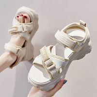 2022 New Summer Sports Sandals Womens Wild Velcro Platform Shoes Thick Bottom Increase Ins Tide Shoes