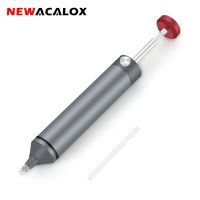 NEWACALOXStainless Steel Mini Desoldering Pump Powerful Vacuum Soldering Pen Suction Tin Gun DIY Welding Desolder Tool