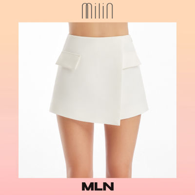 [MILIN] High waist front wrap style shorts กางเกงขาสั้น เอวสูง ป้ายด้านหน้า แต่งฝากระเป๋า Sheryl Shorts / MLN