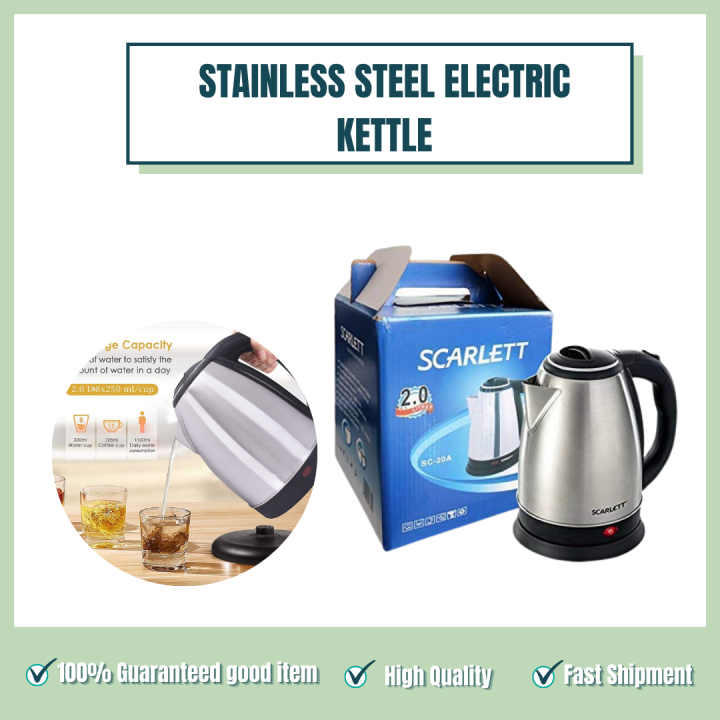 Scarlet Electric Kettle 2 Litre For Hot Water, Tea, Coffee And Milk