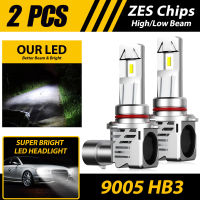 2ชิ้น9005 Hb3 Led ไฟหน้าชุดไฟต่ำสูง6500พันแสงสีขาวพลังงานสูง24000lm Ip65กันน้ำ【fast】