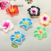 【CW】▥  15pc/lot 20mm  Polymer Clay Beads From Plumeria Fleurs De Frangipaniers Diy Earring HairPin Decoration Accessory