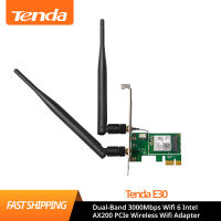 Tenda E30 Dual-Band 3000Mbps Wifi 6 In AX200 PCIe Wireless Wifi Adapter 2.4G5G 802.11acax Bluetooth 5.0 AX200NGW Wi-fi Card