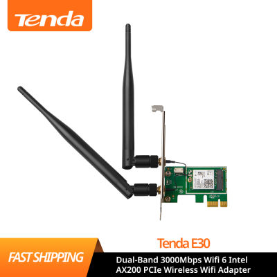 Tenda E30 Dual-Band 3000Mbps Wifi 6 In AX200 PCIe Wireless Wifi Adapter 2.4G5G 802.11acax Bluetooth 5.0 AX200NGW Wi-fi Card