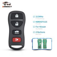 【NEW】 izwimenti1979 Dandkey 4ปุ่ม KBRASTU15 315Mhz รถรีโมทสมาร์ทที่ห้อยกุญแจสำหรับ Nissan Altima Armada Maxima 350Z Sentra Keyless Entra