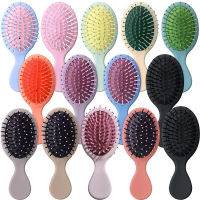 1Pcs Mini Detangler แปรงผม Massager Anti Static หวีผมเปียกและแห้งแบบพกพา Hairbrush Salon อุปกรณ์จัดแต่งทรงผม