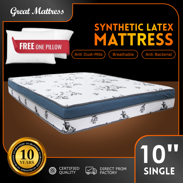 GREAT MATTRESS Single Size Synthetic Latex Feel Mattress Lazada