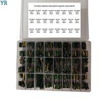 【YF】♞  420Pcs 24Values Aluminum Electrolytic Capacitor 10V 400V 1uF 1000uF Capacitors Assortment