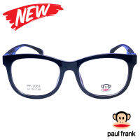 กรอบแว่นตา สำหรับตัดเลนส์ แว่นตาชาย หญิง Fashion รุ่น Paul Frank 3083 สีดำ กรอบเต็ม ทรงรี ขาข้อต่อ วัสดุ TR 90 รับตัดเลนส์ทุกชนิด