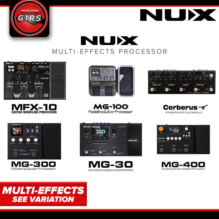 NUX MultiEffects Guitar Pedal MG30 MG300 MG400 MG100 Cerberus MFX