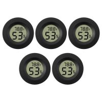 5-pack Hygrometer Digital LCD Monitor Humidity Meter Gauge for Humidifiers Dehumidifiers Gre