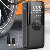 CARSUN Rechargeable Air Pump Tire Inflator Portable Compressor Digital Cordless Car Tyre Inflator For Bicycle Balls Air Compressors  Inflators