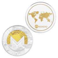 【CC】♦☈☢  Monero Crypto Coins Plated Cryptocurrency Coin Souvenirs and Gifts Decorations Commemorative