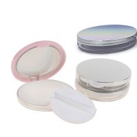 3g Travel Makeup Container Cosmetic Sifter Portable Plastic Powder Box Empty Loose Powder Pot With Mirror Loose Jar Toiletries  Cosmetics Bags