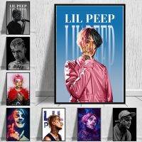 นักร้องดาวแร็ปเปอร์ Lil Peep โปสเตอร์แนวตั้งภาพวาดบนผ้าใบแบบแยกได้ภาพ Hd พิมพ์ศิลปะผนังสำหรับตกแต่งบ้านห้องที่ทันสมัย