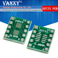 10pcs SOT23 MSOP10 SOP-10 UMAX ไปยัง DIP10 PCB Transfer BOARD DIP PIN BOARD PITCH ADAPTER