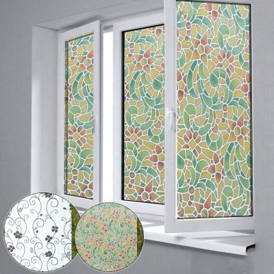100x30Cm Window Film Privacy Matte Self-Adhesive Waterproof Window Paper Bathroom Glass Door Sticker Home Decoration Supplies