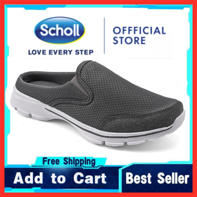 Scholl รองเท้าผู้ชาย Scholl รองเท้าผ้าใบรองเท้าผู้ชาย Scholl ผ้าใบรองเท้าผู้ชาย Scholl Kasut Scholl สไลด์ Man Loafers Scholl ผู้ชาย Scholl ขนาดใหญ่46 47 48รองเท้าแตะครึ่งรองเท้าแตะแบนผู้ชายแฟชั่นรองเท้าแตะลำลอง-AS2022