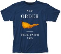 JHPKJMen Tops Clothes Cotton New Order True Faith Fitted Tee Shirts Male Tshirt Guys T-shirt 4XL 5XL 6XL