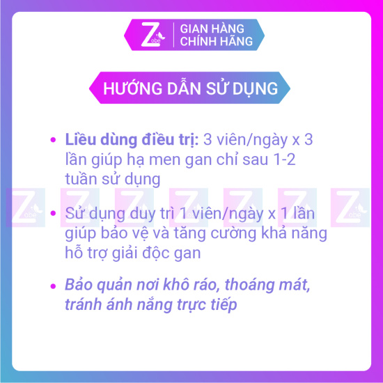 Viên uống hạ men gan thải độc gan chống viêm gan xơ gan goldliver - ảnh sản phẩm 2