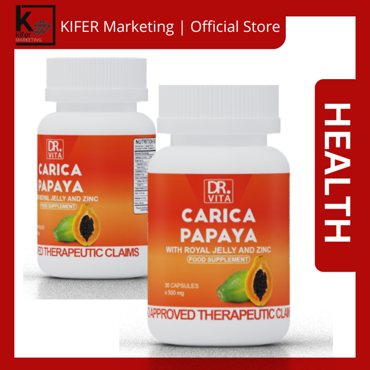 Dr Vita Carica Papaya with Royal Jelly and Zinc Lazada PH