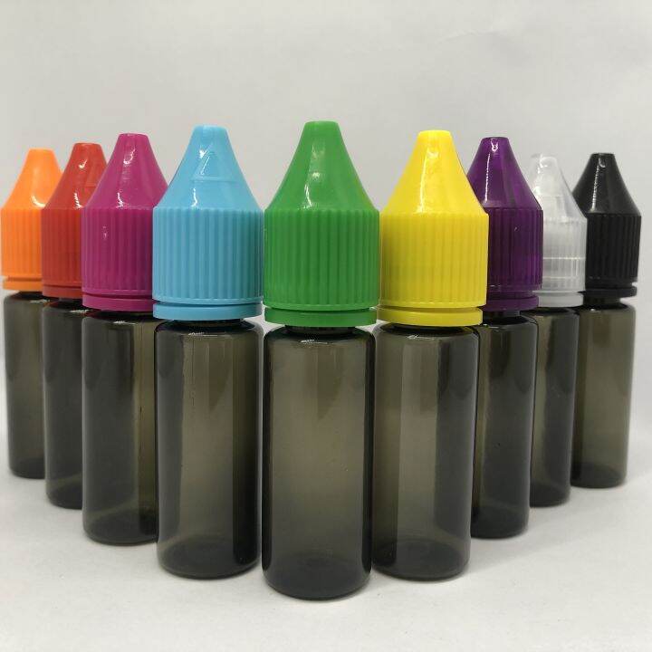 【WHOLESALE BY CTN】15ml V3 Colours Cap With Transparent Black Bottle / E