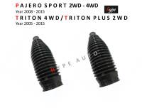 *** SET *** กันฝุ่นแร็คพวงมาลัย ยางหุ้มแร็ค ไทรทัน TRITON 4WD / ไทรทัน พลัส TRITON PLUS / ปาเจโร่ สปอร์ต PAJERO SPORT Gen 4 ปี 2005-2015 (2 ชิ้น)