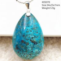 Natural Blue Malachite Green Chrysocolla Pendant Malachite Jewelry Pendant Necklace Women Men Water Drop Jewelry AAAAA