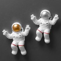 ✻☫ Cartoon Creative Resin 3D Astronaut Refrigerator Paste Message Board Collection Magnetic Sticker Souvenir Gifts Home Decoration